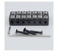 Parti di ricambio chitarra 6/7/8 Pezzi Single String Guitar Bridge Senza Testa Ponti Fissi Per Chitarra Elettrica Nero (Color : 7 string lock)
