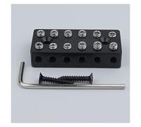 Parti di ricambio chitarra 6/7/8 Pezzi Single String Guitar Bridge Senza Testa Ponti Fissi Per Chitarra Elettrica Nero (Color : 6 string lock)