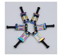 Parti di ricambio chitarra 6pcs Tremolo Bridge Bent Steel System System System 10. 8mm. Sostituzione Per St Tl. Guitar Elettrico Arcobaleno.