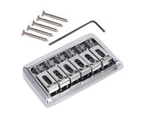 Parti di ricambio chitarra Piastra Di Ponte A Sella In Argento 65mm Per Accessori Per Chitarra Elettrica Accessori Per Chitarra (Color : Silver)