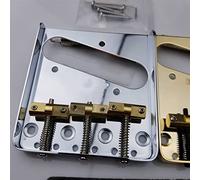 Parti di ricambio chitarra Ponte Elettrico Per Chitarra Elettrica In Stile Vintage Con Selle In Ottone Per TL Bridge Silver Gold (Color : Silver)