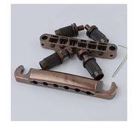 Parti di ricambio chitarra Targhetto Della Barra Della Chitarra Con Ancore + Sintoni O Borchie Matic Di Colore Di Bronzo Per LP SG. Guitars.