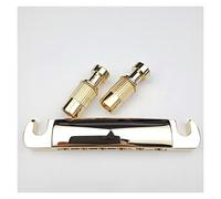 Parti di ricambio chitarra Tune-O-Matic Style Guitar Guitar Bridge Stop Bar Stop Icorsa Con Ancore/Borchie Per LP SG. Chitarra (Color : GOLD)