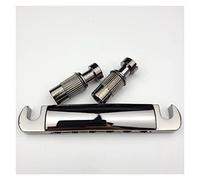 Parti di ricambio chitarra Tune-O-Matic Style Guitar Guitar Bridge Stop Bar Stop Icorsa Con Ancore/Borchie Per LP SG. Chitarra (Color : Black Nickel)
