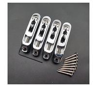 Parti di ricambio chitarra Un Set Di 4 Pezzi Singoli 4/5 Corde Per Basso A Ponte Sellette Cordiera - Cromo/Oro (Color : Chrome)