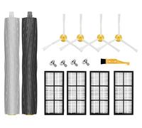Parti di ricambio compatibili con iRobot Roomba 900 800 Series 960 980 981 985 860 805 870 871 880 890 Accessori per aspirapolvere, 4 filtri, 4 spazzole laterali, 1 spazzola in gomma per estrattore di detriti