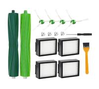 Parti di Ricambio Compatibili con iRobot Roomba i7 i7+I2 i3 i3+i4+i6 i6+i8 i8+/Plus j7 j7+E5 E6 E7 2 spazzole di gomma, 4 filtri HEPA, 4 Spazzole Laterali, 1 Cacciavite, 1 Spazzolino di Pulizia