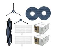 Parti Di Ricambio Compatibili Con L'aspirapolvere Robot Eufy Omni C20: Spazzola Laterale Principale, Panno For Il Lavaggio, Filtro HEPA, Accessori For Il Sacchetto Antipolvere.(Light Grey)