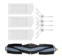 Parti di ricambio compatibili con per ECOVACS X1 e Omni/X1 Omni(White)/T10/T10 Plus/T10 Turbo, D-KT01-0022 Robot Aspirapolvere Filtro Spazzola, Include 4 Spazzole Laterali, 1 Spazzola Rotolo, 3 Filtri