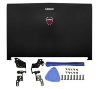 Parti di ricambio compatibili per laptop GP72 GL72 GL72M MS-1795 MS-1799 MS-179B Include cover posteriore LCD Cerniere della cornice anteriore Poggiapolsi e custodia inferiore in plastica(A HINGES2)