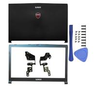 Parti di ricambio compatibili per laptop GP72 GL72 GL72M MS-1795 MS-1799 MS-179B Include cover posteriore LCD Cerniere della cornice anteriore Poggiapolsi e custodia inferiore in plastica(AB HINGES2)