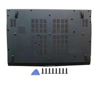 Parti di ricambio compatibili per laptop GP72 GL72 GL72M MS-1795 MS-1799 MS-179B, inclusa copertura posteriore LCD Cerniere della cornice anteriore Poggiapolsi e custodia inferiore in plastica(D COVER