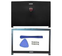 Parti di ricambio compatibili per laptop GP72 GL72 GL72M MS-1795 MS-1799 MS-179B, inclusa copertura posteriore LCD Cerniere della cornice anteriore Poggiapolsi e custodia inferiore in plastica(AB COVE