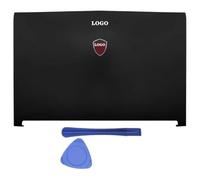 Parti di ricambio compatibili per laptop GP72 GL72 GL72M MS-1795 MS-1799 MS-179B, inclusa copertura posteriore LCD Cerniere della cornice anteriore Poggiapolsi e custodia inferiore in plastica(A COVER