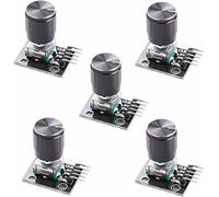 Parti di ricambio Encoder rotativo KY-040 Modulo interruttore encoder rotativo a 360 gradi, sviluppo interruttore sensore mattone Kit manopola potenziometro KY040 (Size : 5 Set)
