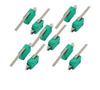 Parti di ricambio Finecorsa 10 Pezzi Momentaneo Lungo Diritto Cerniera Braccio Leva 1NO 1NC Micro Verde KW3-0Z Lunghezza 50MM