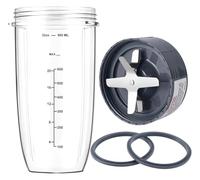 Parti Di Ricambio For Bicchiere E Lama Del Frullatore, Bicchiere Da 32 Once E Lama Dell'estrattore, Compatibile Con NutriBullet, Serie 600W/900W