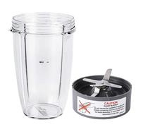 Parti di ricambio for frullatore, tazza da 24 once con lama di estrazione di ricambio, compatibile con Nutribullet, frullatori da 600 W e 900 W.