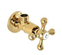 Parti di ricambio for rubinetti Valvola angolare in ottone anticato for WC Valvola di arresto universale 'acqua for rubinetto e WC Zzh310(Gold Brass)