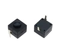 Parti di ricambio Interruttori industriali 10pcs nero piccolo micro interruttore autobloccante 8 * 8 * 8.4 wit 2 piedi con interruttore a pulsante interruttore tattile luce di blocco interruttori DC30