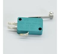 Parti di ricambio Microinterruttore 2 pezzi Micro finecorsa 16A 250V 125V NO + NC + COM 3 pin SPDT Microinterruttore 28mm 52mm Arc Roller Leva Interruttore tattile verde (Size : Kw7-2)