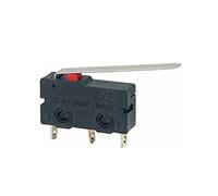 Parti di ricambio Microinterruttori 5Pcs Mini micro finecorsa NO NC 3 pin Terminali PCB SPDT 5A 125V 250V 29mm Leva ad arco a rulli Microinterruttori a spinta a scatto (Size : 28mm Lever)