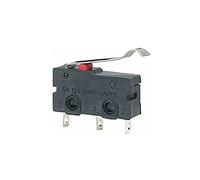 Parti di ricambio Microinterruttori 5Pcs Mini micro finecorsa NO NC 3 pin Terminali PCB SPDT 5A 125V 250V 29mm Leva ad arco a rulli Microinterruttori a spinta a scatto (Size : Arc Lever)