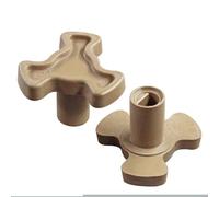 Parti di ricambio per accoppiatore giradischi per microonde, confezione da 2 connettori per vassoio in vetro e adattatore per albero rotante, per albero motore del forno a microonde, adatto per