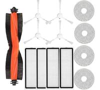 Parti di ricambio per aspirapolvere compatibili con Xiaomi S20+ plus Accessori, 1 spazzola principale, 4 filtri, 4 spazzole laterali, 4 kit di accessori per mop (13 pezzi)