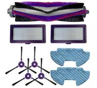 Parti di ricambio per aspirapolvere per Samsung PowerBot VR05R503/SA DJ81-00167A Kit di accessori con 1 spazzola a rullo + 2 filtri + 2 panni + 4 spazzole laterali