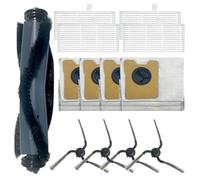 Parti di ricambio per aspirapolvere robot eufy C10 con stazione di svuotamento automatico, include spazzola principale, filtro laterale, panno mocio, sacchetti per la polvere, kit di accessori da 13 o