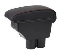 Parti Di Ricambio Per Bracciolo Auto Scatola Portaoggetti Per Suzuki Per Jimny 1999 2000 2001 2002 2003 2004 2005-2017 Consolle(A1 Black red leather)