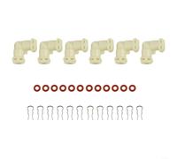 Parti di ricambio per connettore linea acqua macchina da caffè a forma di L con kit di accessori per la manutenzione dei sistemi di tubi