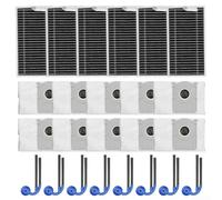 Parti di ricambio per Deebot T90 Pro per robot aspirapolvere, compatibili con versione serbatoio dell'acqua T90, include spazzole laterali e kit di accessori per sacchetti per la polvere (set annuale)