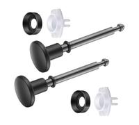 Parti di ricambio per deviatore per vasche da bagno, 2 pezzi, stelo in metallo e guarnizioni in gomma, adattatore per riparazione per perdite di rubinetto, facile da fissare e da fissare alla vasca da