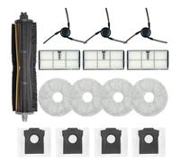 Parti di ricambio per Dreame X40 Ultra Complete L40 Ultra X40 Master MOVA P10 Pro Ultra Mop Pads X4; Sacchetto per la polvere X4; Filtro HEPA X3; Spazzola principale Tri-cut X1; Spazzole laterali X3