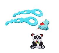 Parti di ricambio per Fisher-Price Animal Wonders Jumperoo - FWY41 ~ Giocattoli di ricambio per elefante e panda da appendere con ganci