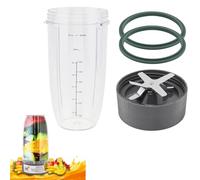 Parti di ricambio per frullatore e lama, tazza spremiagrumi da 907,2 g e lama per estrattore sono dotati di 2 guarnizioni in gomma, adatti per frullatore/miscelatore ad alta velocità NutriBullet serie