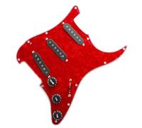 Parti di ricambio per pickup battipenna Battipenna per chitarra elettrica e gruppo antigraffio precablato caricato con pickup SSS nero Parti Di Ricambio Pickup Del Battipenna (Color : F)