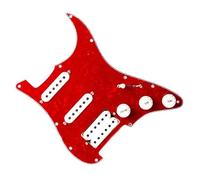 Parti di ricambio per pickup battipenna Gruppo Scratchplate precablato caricato SSH bianco con parti di ricambio per chitarra pickup bianca Parti Di Ricambio Pickup Del Battipenna (Color : F)