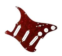 Parti di ricambio per pickup battipenna Pickup per battipenna per chitarra elettrica, gruppo scratchplate precablato caricato SSS bianco Parti Di Ricambio Pickup Del Battipenna (Color : G)