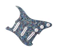 Parti di ricambio per pickup battipenna Pickup per battipenna per chitarra elettrica, gruppo scratchplate precablato caricato SSS bianco Parti Di Ricambio Pickup Del Battipenna (Color : A)