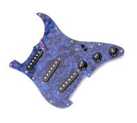 Parti di ricambio per pickup battipenna Pickup per battipenna per chitarra elettrica SSS, elegante set di parti durevoli con pannello caricato blu Parti Di Ricambio Pickup Del Battipenna