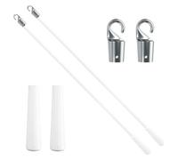 Parti di ricambio per tende in fibra di vetro inclinabili con gancio e maniglia Bacchetta di inclinazione regolabile facile da usare per tende verticali Accessori per aprire tende da finestra