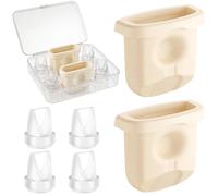 Parti di ricambio per tiralatte Eufy - 4 valvole a becco d’anatra e 2 membrane in silicone con custodia, compatibili con Eufy S1 Pro S1 E10 E20, accessori senza BPA per uso domestico e in viaggio