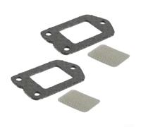 Parti di ricambio per tosaerba con schermo parascintille e kit di guarnizioni compatibili con SRM225 GT-1100 GT-2000 GT-230 GT-231 SRM-200 SRM-300 sostituisce 14586240630 (2 set)