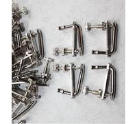 Parti di ricambio per violino 100 Pezzi Di Accordatori Per Corde Di Violino Color Argento 3/4-4/4 Parti Di Violino Accessori
