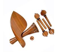 Parti di ricambio per violino Accessori Per Violino 4/4 In Legno Di Pero Pirolo Con Pallina In Ebano Cordiera Puntale Per Mentoniera