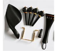 Parti di ricambio per violino Accessori Per Violino In Ebano Cordiera Per Violino Asse Per Corde Di Violino Perno Per Coda(Full set of 4-4)