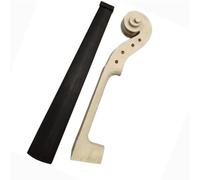 Parti di ricambio per violino Parte Di Assemblaggio Del Violino Testa Manico Tastiera Ponticello Cordiera Piroli Mentoniera Morsetto Anima Corda(Neck+fingerboard)